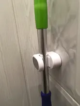 Ganchos multiusos adhesivos para montar en la pared, soporte organizador de fregona, gancho para escoba, ganchos fuertes para cocina y baño, GUANYAO