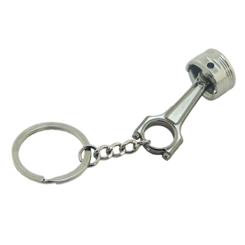 

Key Ring keychain gearhead race boyfriend gift Piston and Connecting Rod SPA Super A design