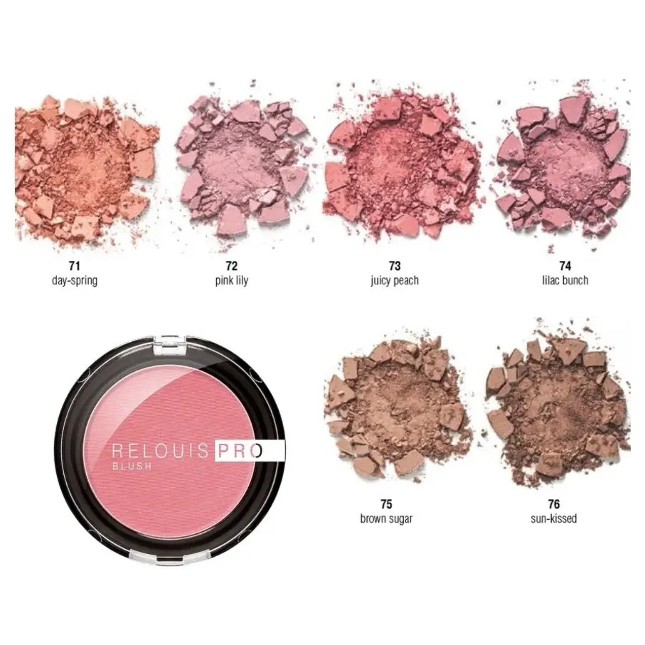 Relouis Румяна для лица компактные Blush Pro - Белорусская косметика (art.: 3920bbfdbf907) - 3920bbfdbf907