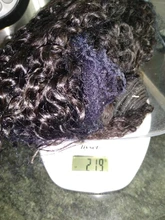 Bobbi Collection-3 mechones con cierre de encaje, parte media, 200 g/set, Pelo Rizado Jerry, tejido de cabello humano indio Remy de 12-22 pulgadas