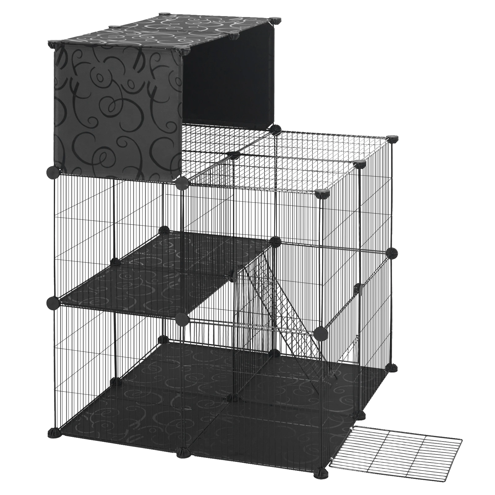 Diyペットフェンス犬用ケージ屋外遊び場エンクロージャーbonies Guinatemon Chargezpenドア付き収納エア2段運動 Houses Kennels Pens Aliexpress