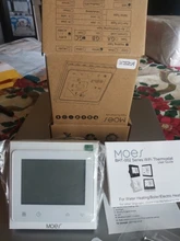 Moeshouse Controlador de temperatura de termostato inteligente WiFi para agua/calefacción eléctrica de suelo Agua/caldera de Gas funciona con Alexa Google Home