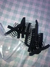 Alileader 12 unids/lote Peluca de pelo peluca tapa peines para extensiones y Clips con encaje para peluca Cap