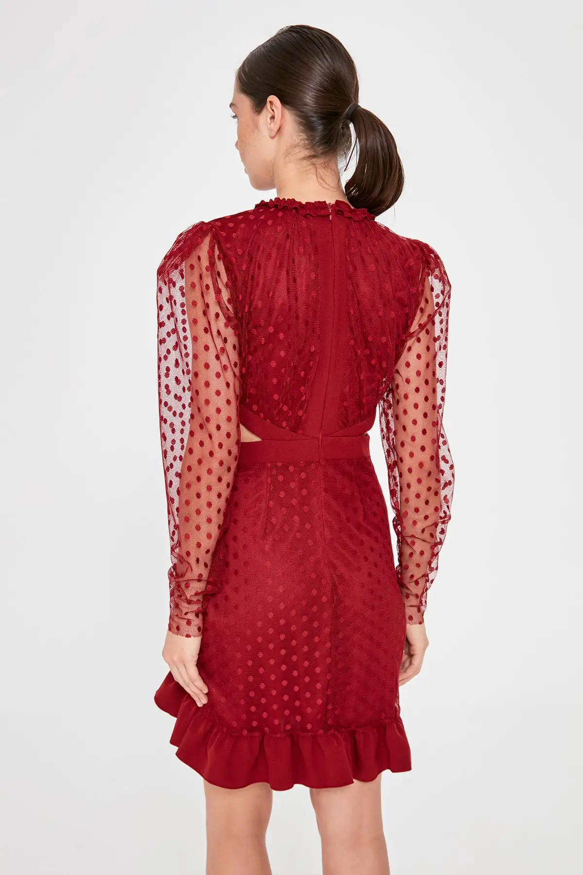 Trendyol/платье в горошек с заниженной талией TPRAW20EL1499|Платья| |