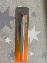 Pinzas para pestañas postizas profesionales 6A-SA, extensión y volumen de pestañas, pinzas para las cejas, herramientas de maquillaje, 1 unidad