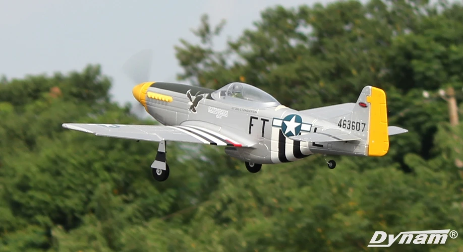 Dynam 1200 мм P51 P51D Mustang радиупрвляемый Warbird PNP DY8939
