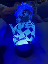 Led-Night-Light Bedroom Decor Zenitsu-Figure Gift Acrylic No-Yaiba-Lamp Demon Slayer