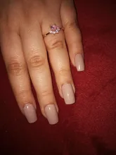 Anillos de Compromiso con diseño de Pata de Gato para mujer, anillos elegantes de circonia cúbica rosa para mujer, joyería de boda para mujer