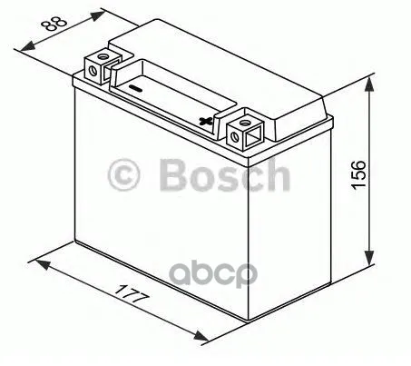Акб Moba Agm M6 12v 18ah 250a 0092m60230 Bosch арт. 0092M60230