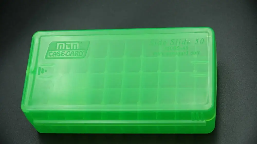 Бокс MTM Side-Slide Ammo Box 40 S&ampW 10mm Auto 45 ACP 50-Round Plastic P50SS-45-16 |
