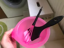 Cepillo profesional para tinte de cabello, batidor de crema de plástico seguro, cómodo, aparatos de estilismo, agitador de peluquería