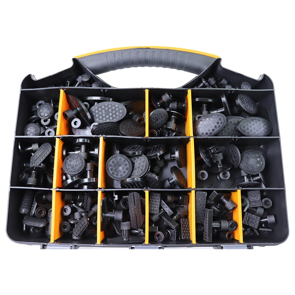 

Pdr Tools 160 Pieces Glue Tabs Paintless Dent Remover Set Car Auto Hail Body Damage Removal Kit Various Shapes Sizes Organizer