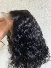 Rizado Bob peluca del pelo humano del frente del cordón pelucas con minimechones brasileño Remy pelo humano Pelo Corto Pre arrancado peluca para las mujeres negras de la onda profunda de la peluca
