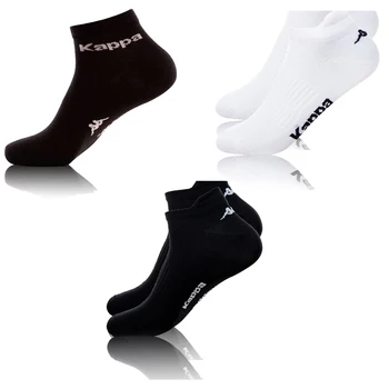 KAPPA Packs de 3 pares de calcetines tobilleros en color blanco y negro
