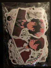 Bungo Stray-pegatinas de perros de PVC para niños, pegatinas de grafitis, maletas, equipaje, guitarra, coche, impermeable, 10/100 Uds.