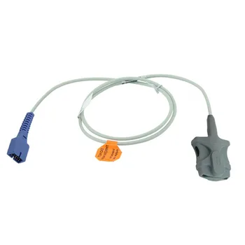 

5PCS/lot 9 pin plug Compatible Nellcor DS-100A Adult soft Tip Oximax Spo2 Sensor 1m cable