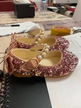 Zapatos de primavera para niñas, calzado plano con purpurina para actuación de boda, zapatos de princesa para bebés, zapatos para niños pequeños Chatos, antideslizantes de baile