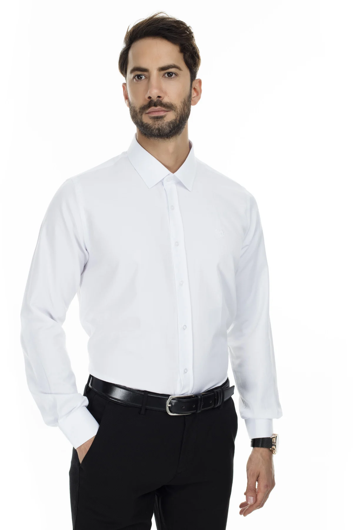 Сабри изготовленные на заказ с длинным рукавом, облегающая Мужская рубашка с длинным рукавом рубашка 5431631