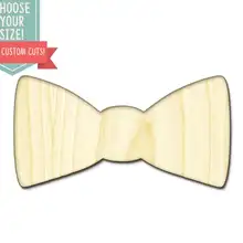 Милый галстук-бабочка, бант для волос на заказ, Выберите свой размер, лазерная резка, Деревянные Художественные принадлежности для рукоделия, Настенный декор, Свадебный детский Декор DCS0338