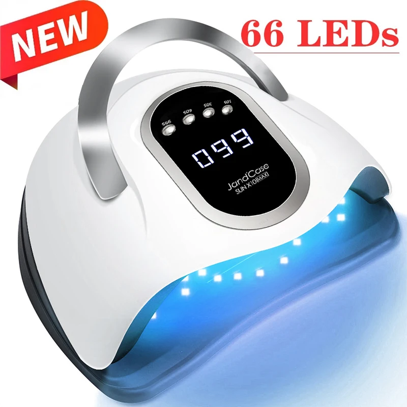 132w Lampara Uv Led Nail Lamp For Drying Nails Gel Polish With 66 Leds