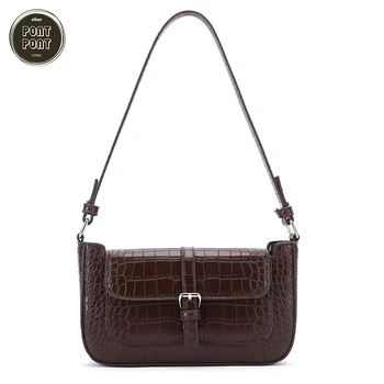 

Vintage Fashion Lady Luxury Female Handbag Shoulder Crossbody Bag For Women Designer Crocodile Baguette sac a main femme bolsas