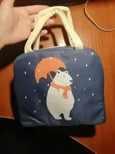 QQD-fiambrera con dibujos animados para niños, bolsa térmica portátil para picnic, almuerzo, bolsa aislante reutilizable para el desayuno