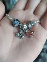 Nuevo 925 Plata niño niña de copo de nieve cazador de sueños de plumas oso zorro estrella del cielo cuentas Original pulsera de abalorios Pandora para manualidades joyería