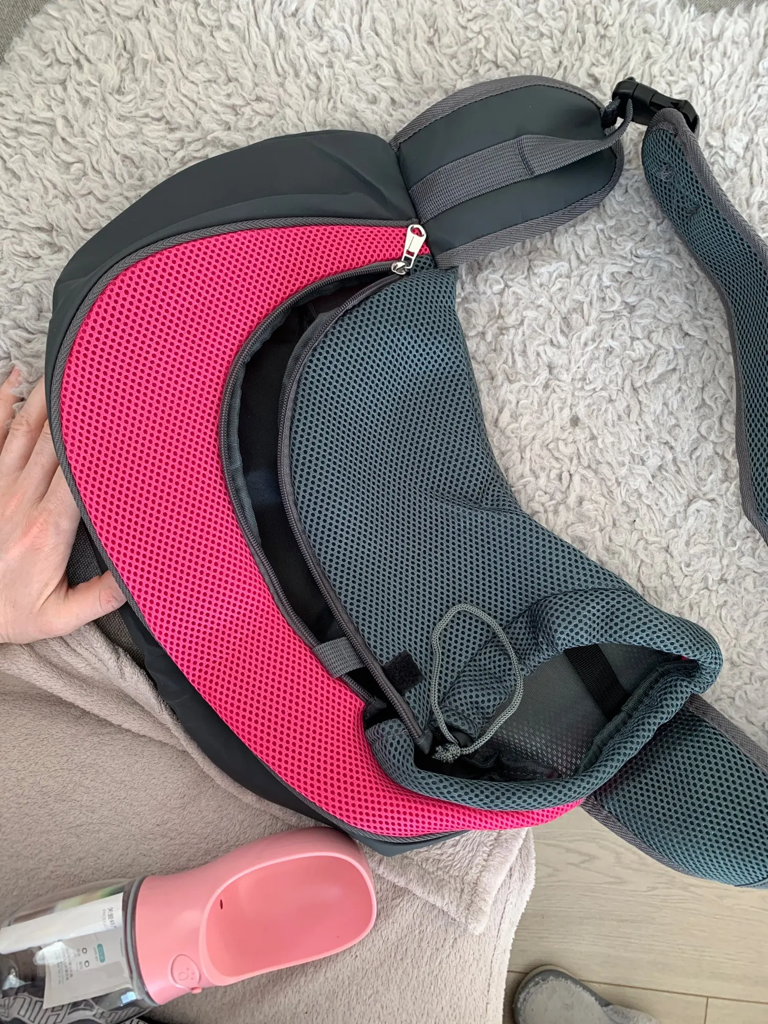 Dog Carrier Sling | Dog Shoulder Carrier | Pet Slings for Small Dogs photo review