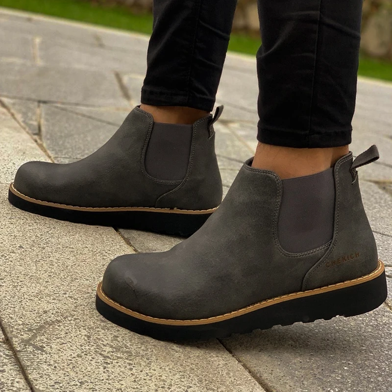 Chekich Boots for Men Boot Men's Winter Shoes Fashion Snow Boots Shoes Plus Size Sneakers Ankle Men Shoes Winter Boots Footwear Men Basic Boots Shoes Men 2020 Spring Fashion Winter Boots For Men Zapatos Hombre CH045