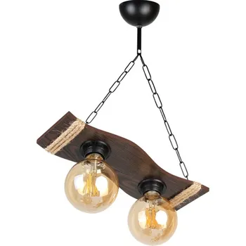 

Wood Chandelier New Design 2 Li Lighting Wood Chain Rope Chandelier Light Decor Modern Stylish 2020