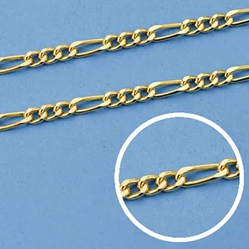

18k gold chain hollow 45 cm. Link 3x1 width 2,5mm. 4.75 grs. [9604]