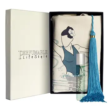 

Aquatic de PERFUMABLE LifeStyle (15 ml.). Eau de Toilette and Tote Blossom with Perfumble Tassel