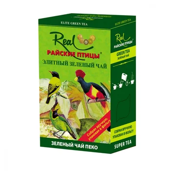 

Real Tea "Paradise Birds", leaf green Peko, 200 gr