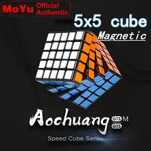 MOYU AoChuang GTS M 5x5 Магнитный умный куб, магический куб, скоростные головоломки, кубики, развивающие игрушки для детей GTS5 M, магнитный куб