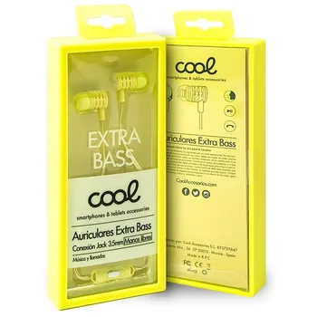 

Auriculares 3,5 mm COOL Extra Bass Stereo Con Micro Amarillo