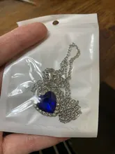 SUMENG-collar con colgante de corazón de Titanic de OCéANO AZUL para hombre y mujer, regalo de joyería, 2021