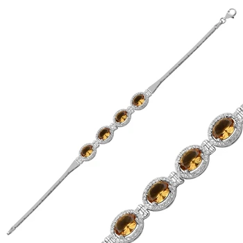 

Silver 925 Sterling Oval Zultanite Gemstone Bracelet