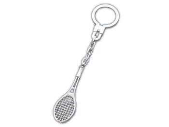 

Key chain sterling silver motif racket collection Sports