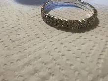 Pulsera elástica con diamantes de imitación de cristal para mujer, brazalete de oro ostentoso, joyería nupcial para boda, 4/5/8 filas