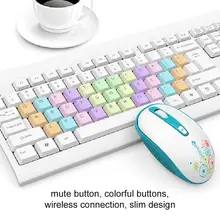 Универсальная игровая клавиатура набор компьютерный набор для отдыха с 104 клавишами 2,4 ГГц ABS дизайн домашний офис беспроводной набор с клавиатурой и мышью