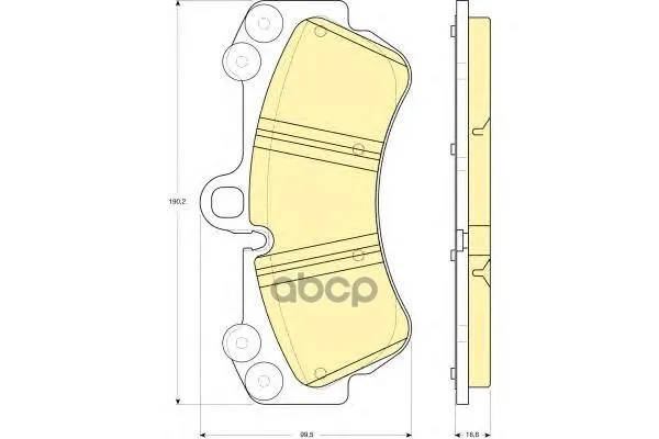 Brake pads Volkswagen Touareg 03/Porsche Cayenne 03 Front Girling 6115479 Girling. 6115479