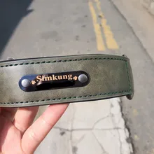 Dog-Collar Leash Engrave-Name Designer Personalized Luxury for Big Large And