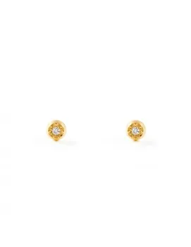 

Earrings Baby first posture faceted round with cubic zirconia