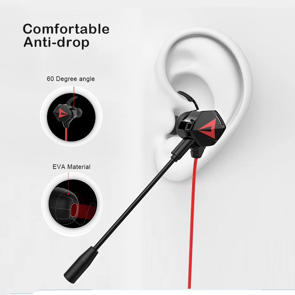 Mini Born Helmets Gaming Earphones Sport Noise Cancelling Stereo Headset with Microphone PS4 CSGO Casque Games Earphone