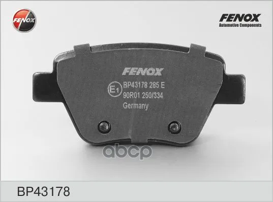 Колодки Тормозные Дисковые Fenox Bp43178 FENOX арт. BP43178