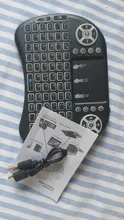Air-Mouse Touchpad Tv-Box Remote-Control Russian Backlit I8 Mini Wireless-Keyboard Android