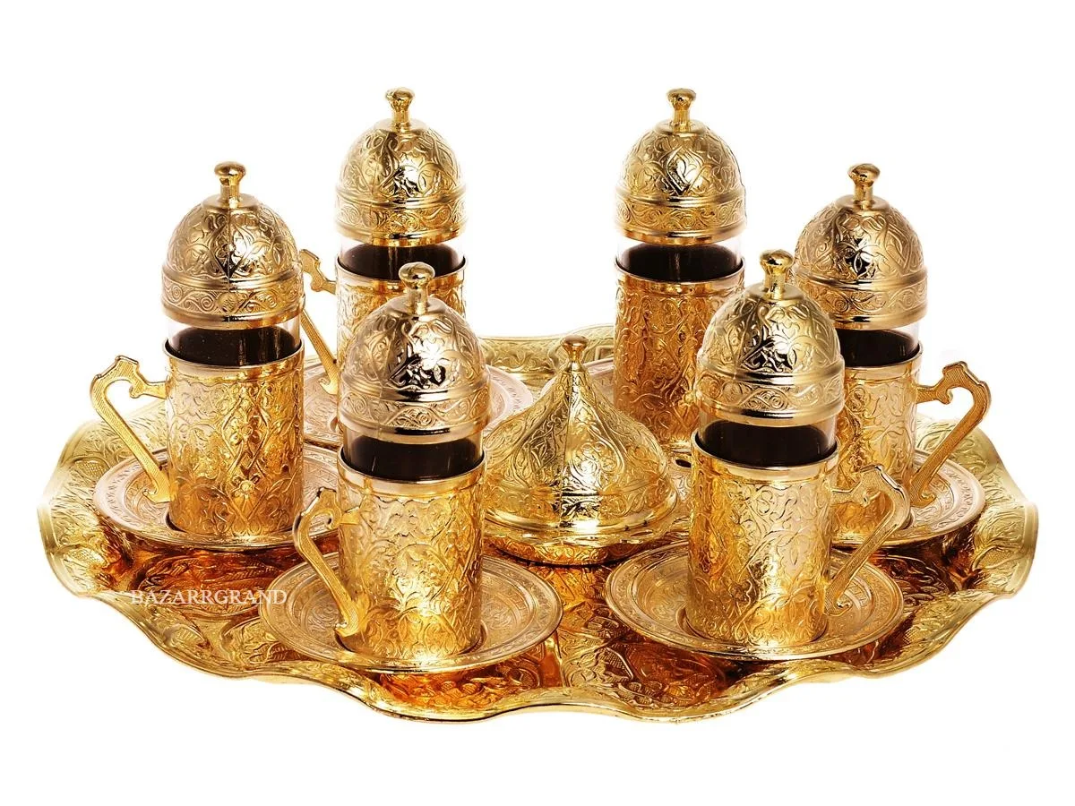 

WHITE-YELLOW-ANTIQUE YELLOW-ANTIQUE COPPER-SIX DRINK SET SIX SIX SIXED WATER SET - OLD - WHITE FREE SHİPPİNG