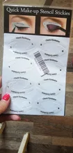 4 Hojas de maquillaje de ojos de plantillas delineador de ojos conformación de la plantilla para las cejas de sombra de ojos maquillaje plantilla herramienta estilo guía de dibujo