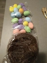 Supply Vine Easter-Egg-Stand Bird-Pigeon-Eggs Foam Party-Decor Brown DIY Colorful Mini
