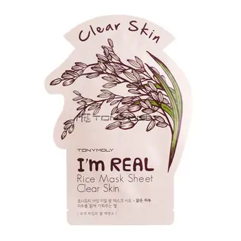 

Fabric mask Tony Moly I'm real rice mask sheet clear skin
